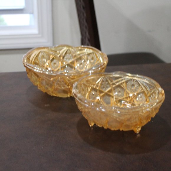 Other - ANTIQUE!  DEPRESSION ERA GLASS BOWL SET (2PC)
